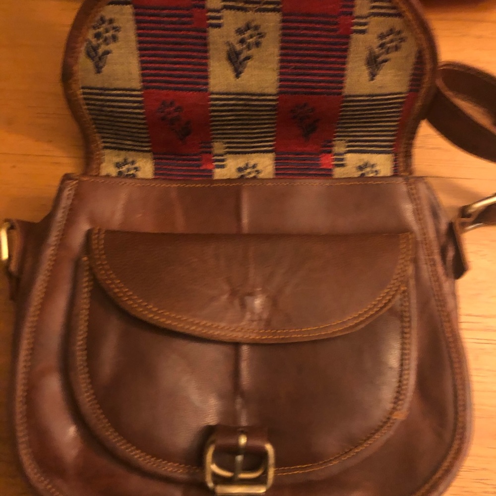Leather crossbody